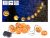 Pearl-Gratisprodukt: PEARL – LED-Lichterkette mit 10 Lampions im Halloween-Kürbis-Look, Timer, IP44